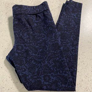 Matty M Navy Floral Leggings